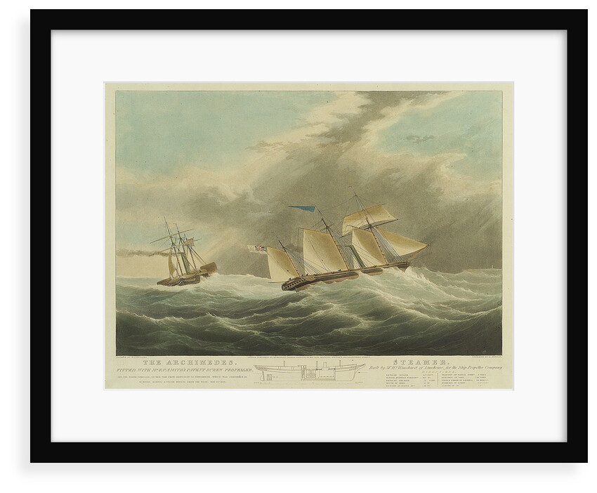 The steamer 'Archimedes' by William John Huggins