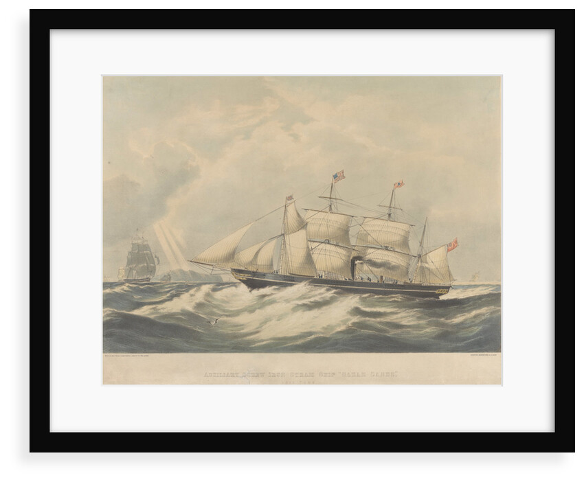 Auxiliary screw iron steam ship 'Sarah Sands' (1845) by Maclure (engraver); Macdonald (engraver); Macgregor (engraver)