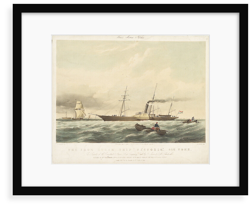 The iron steam ship 'Victoria' by Thomas Sewell Robins