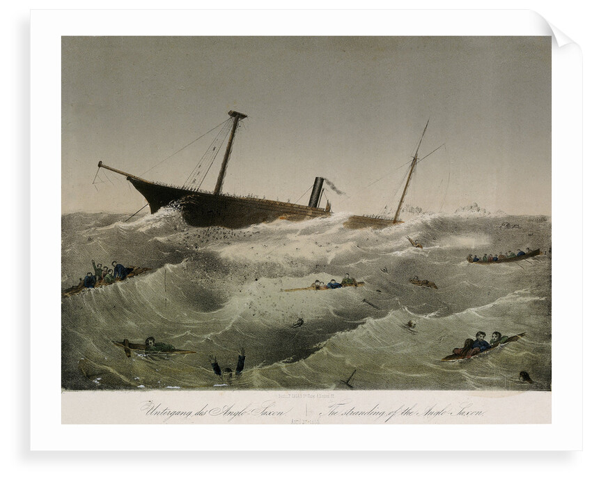 The stranding of the 'Anglo Saxon' by F. Sala & Co