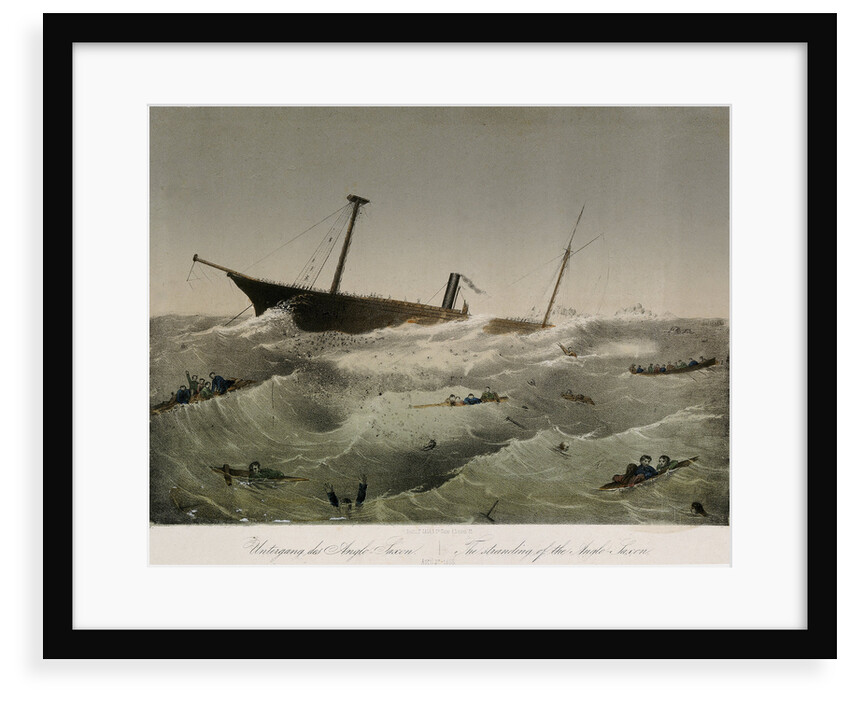 The stranding of the 'Anglo Saxon' by F. Sala & Co