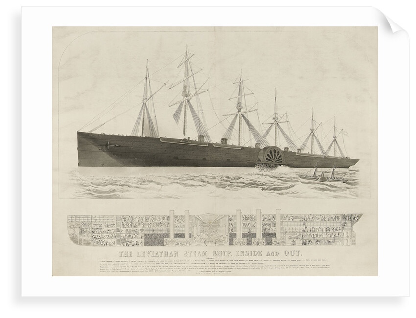 The 'steam ship 'Leviathan' ('Great Eastern') by Read & Co