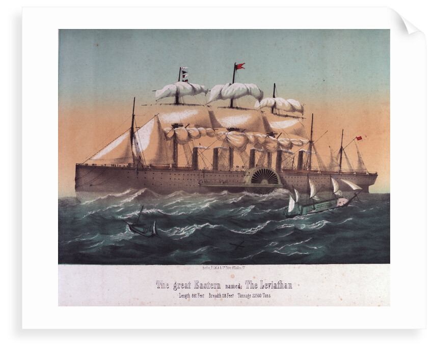 The 'steam ship 'Leviathan' ('Great Eastern') by F. Sala & Co