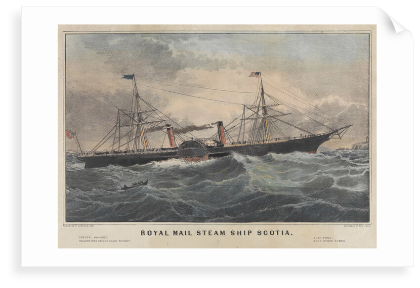 Royal Mail steam ship 'Scotia' (1862) by Currier & Ives