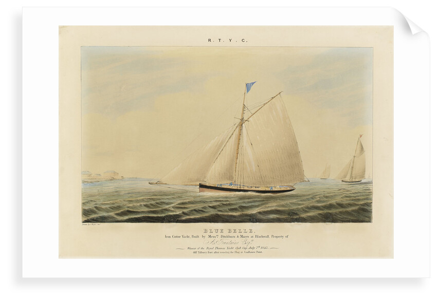 'Blue Belle' iron cutter yacht by J. Rogers