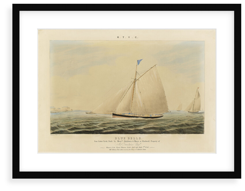 'Blue Belle' iron cutter yacht by J. Rogers
