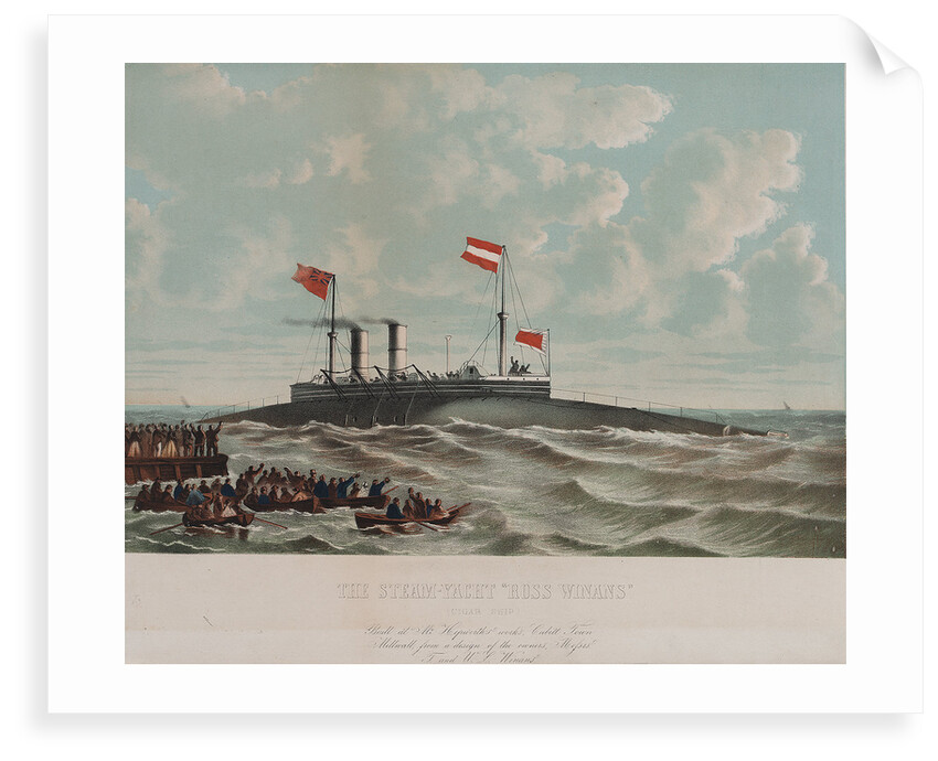 Steam yacht 'Ross Winans' (cigar ship) by Thomas Goldsworth Dutton
