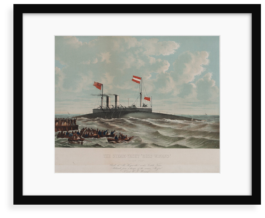 Steam yacht 'Ross Winans' (cigar ship) by Thomas Goldsworth Dutton