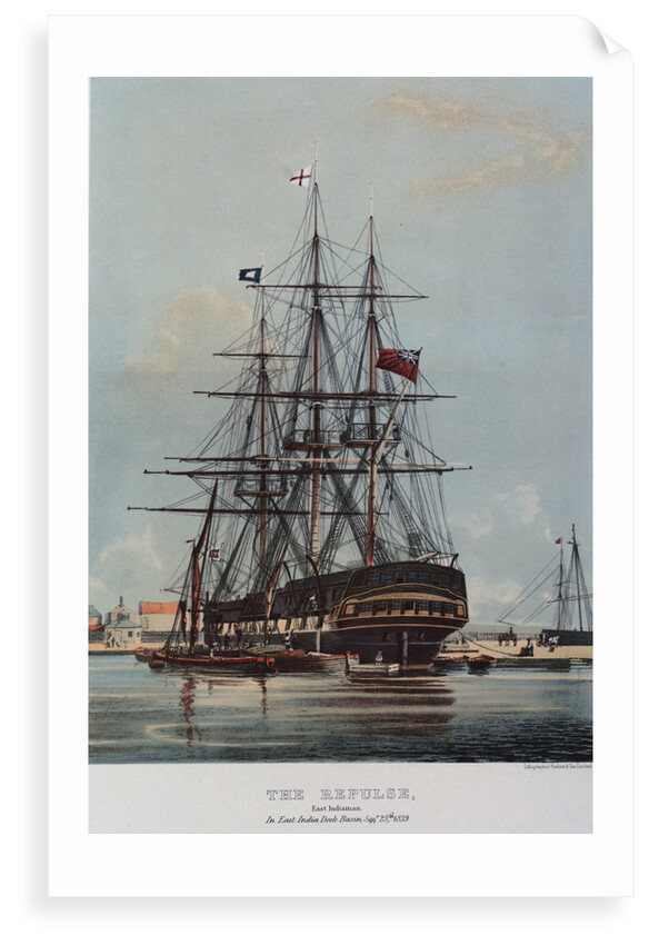 The East Indiaman 'Repulse' in East India Dock Basin, 25 September 1839 by Charles Henry Seaforth