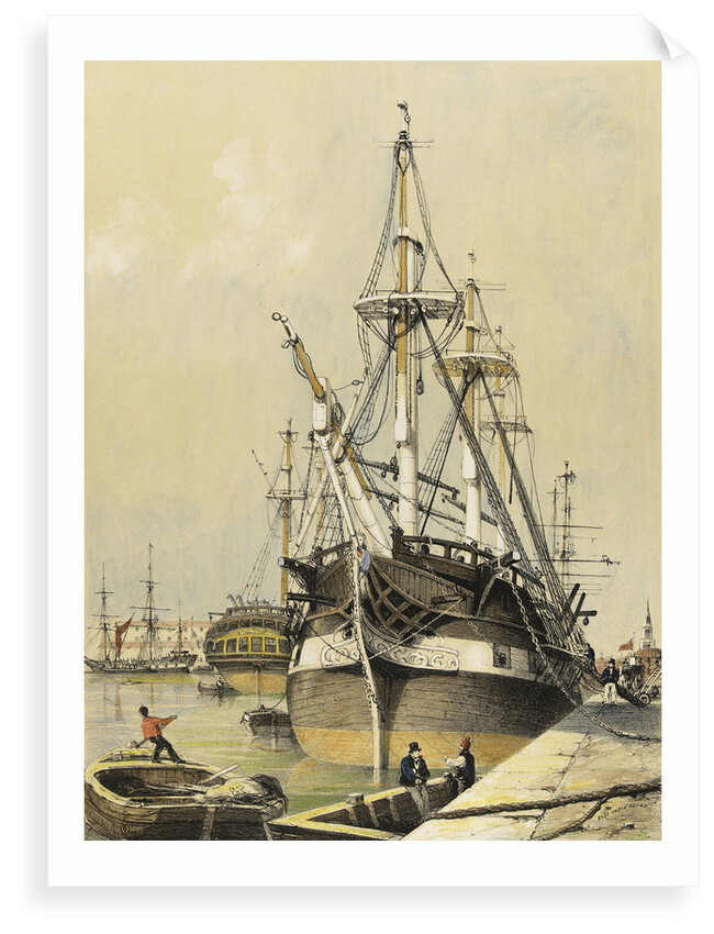 True Briton' tied up in East India Docks by Edmund Patten