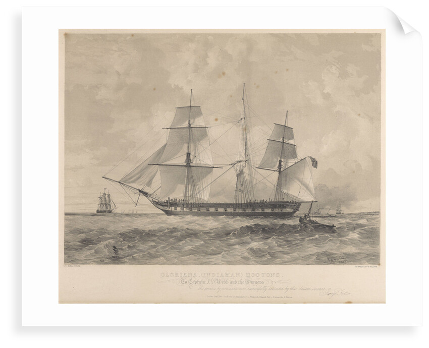 The 'Gloriana' Indiaman (1843) by Thomas Goldsworth Dutton