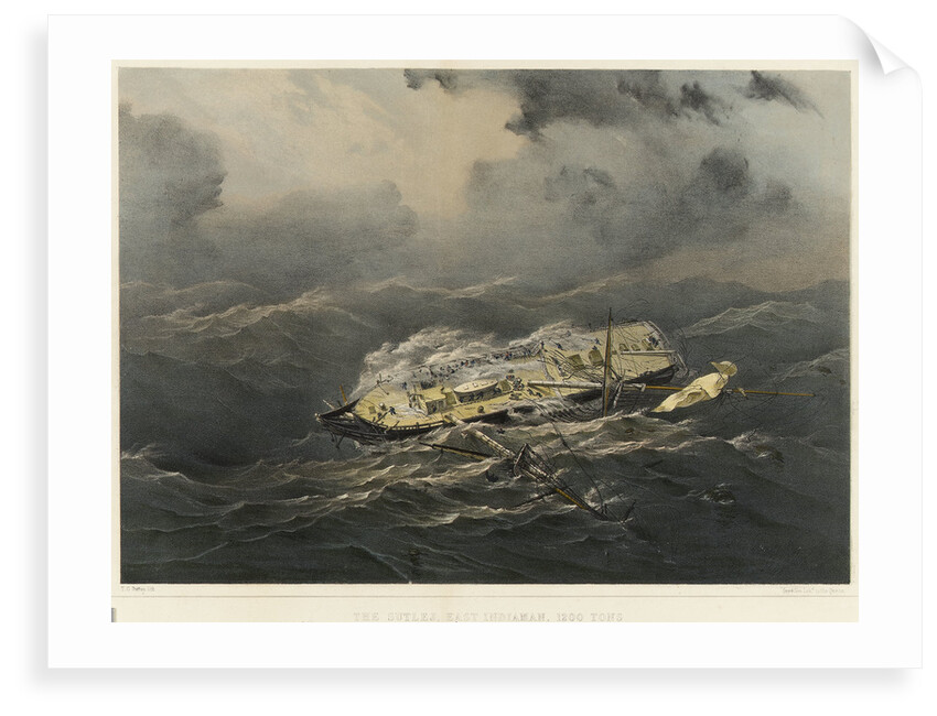 The East Indiaman 'Sutlej' in a hurricane by Thomas Goldsworth Dutton