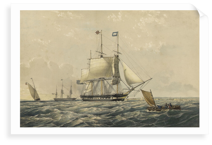 The East Indiaman 'Trafalgar' East Indiaman by Thomas Goldsworth Dutton