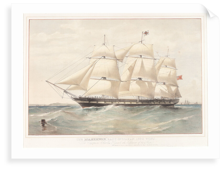 The East Indiaman 'Agamemnon' by Thomas Goldsworth Dutton