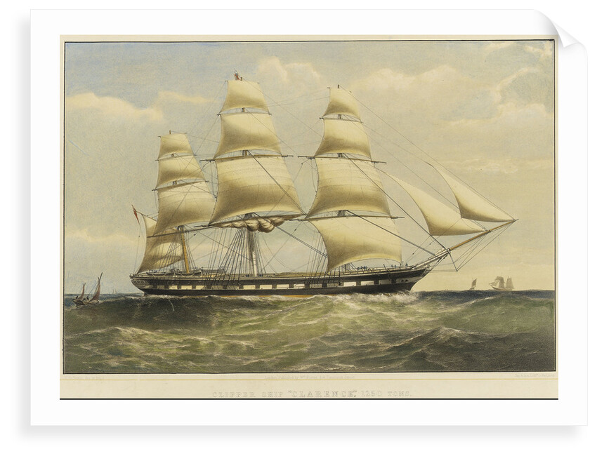 Clipper ship 'Clarence' by Thomas Goldsworth Dutton