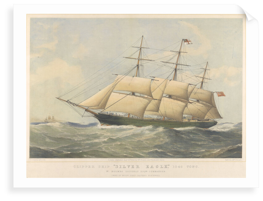 'Silver Eagle' (1861) clipper ship, 1046 Tons by Thomas Goldsworth Dutton
