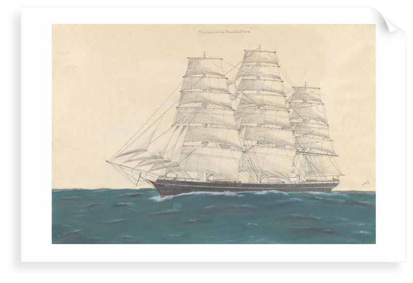 Clipper ship 'Thomasina MacLellan' (1873) by T. B. J