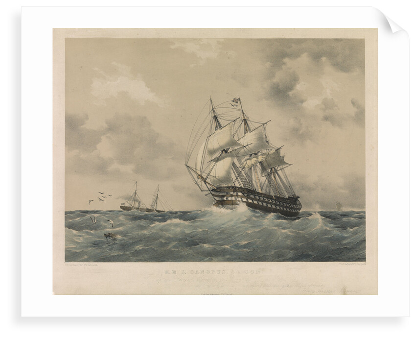 HMS 'Canopus' by Henry Andrews Luscombe
