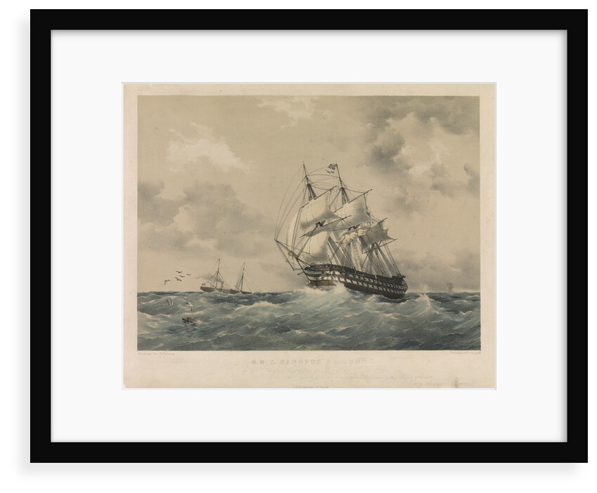 HMS 'Canopus' by Henry Andrews Luscombe