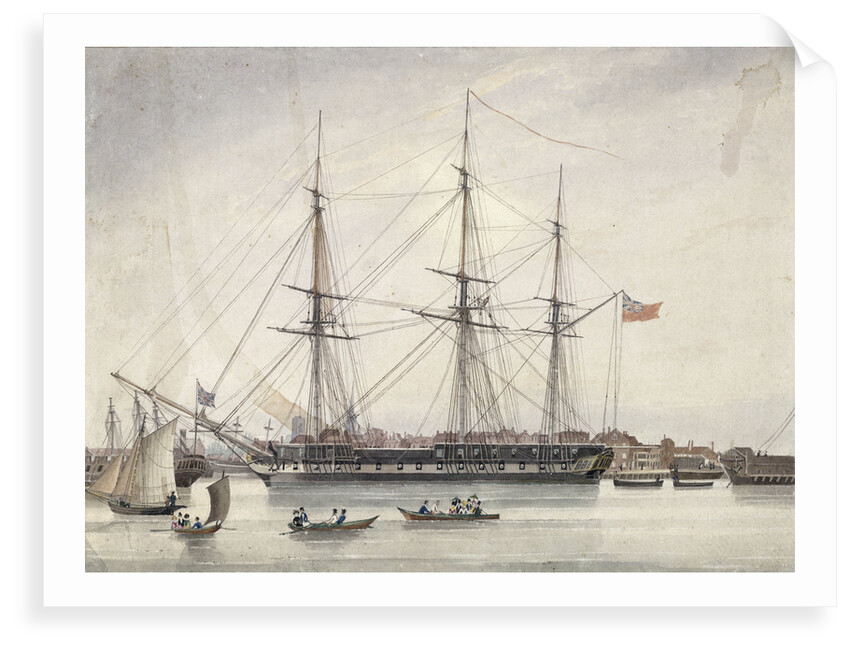 The 'Bacchante' off Deptford 1811 by unknown