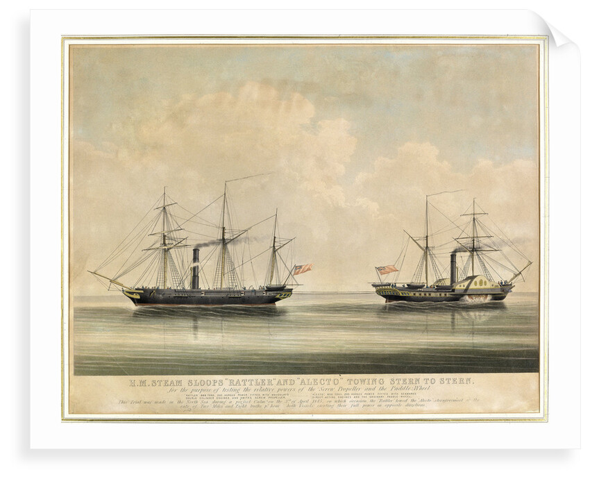HM steam sloops 'Rattler' and 'Alecto' by unknown