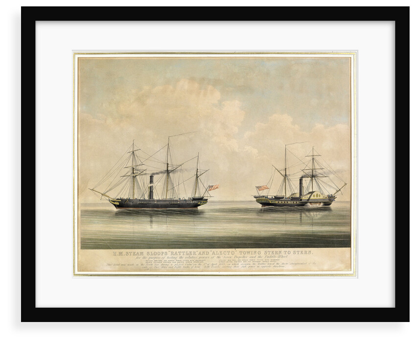 HM steam sloops 'Rattler' and 'Alecto' by unknown