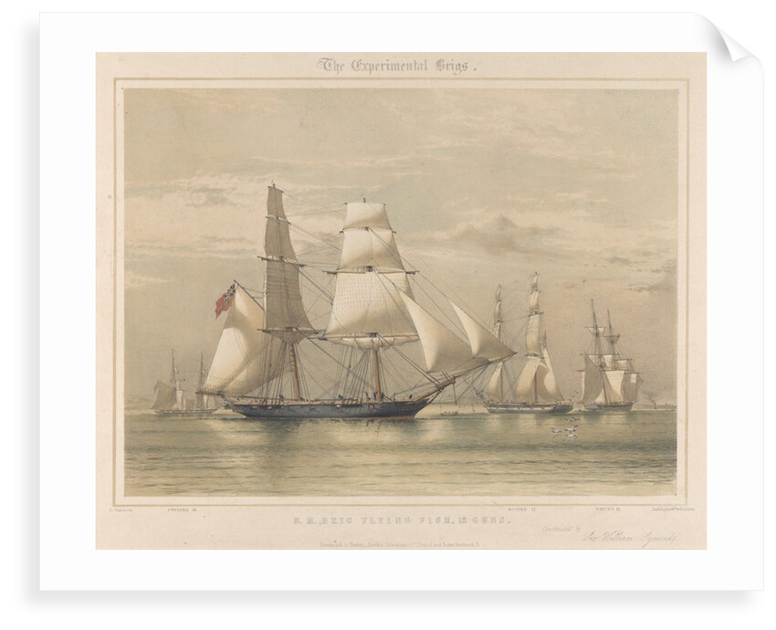 The Experimental Brig squadron of 1844: 'Flying Fish', 12 guns by Anonymous