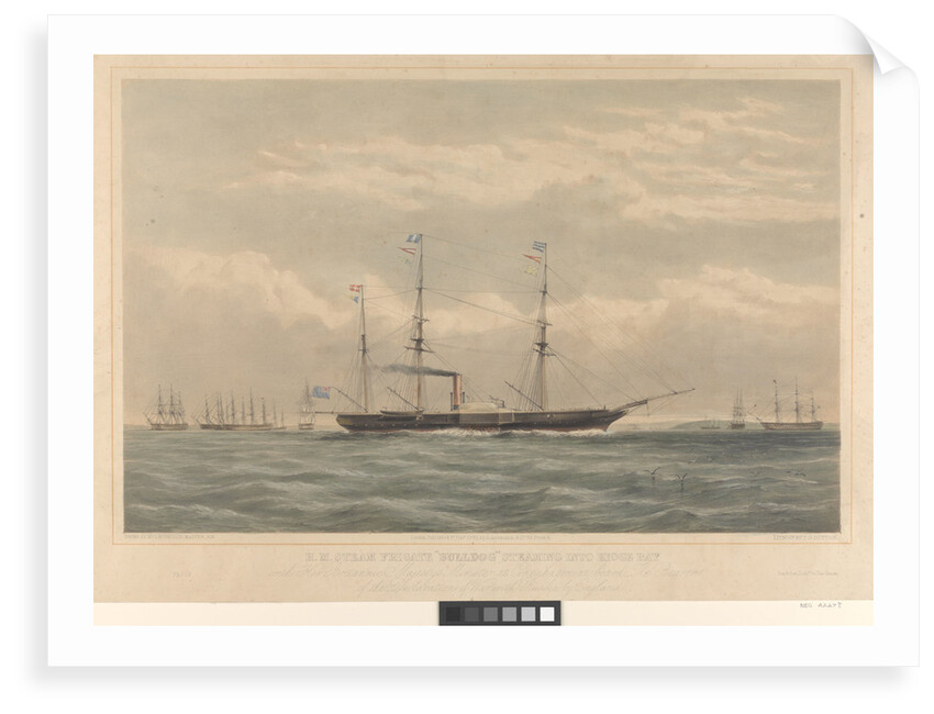 HM steam frigate 'Bulldog' (1845) by G Morrison