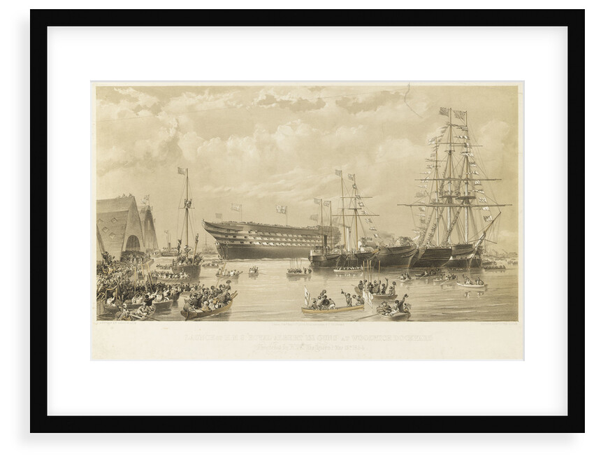 Launch of HMS 'Royal Albert' by Thomas Goldsworth Dutton