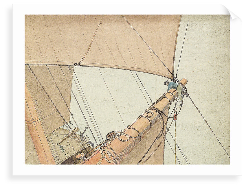 Seaman working on yard Kylemore by John Everett