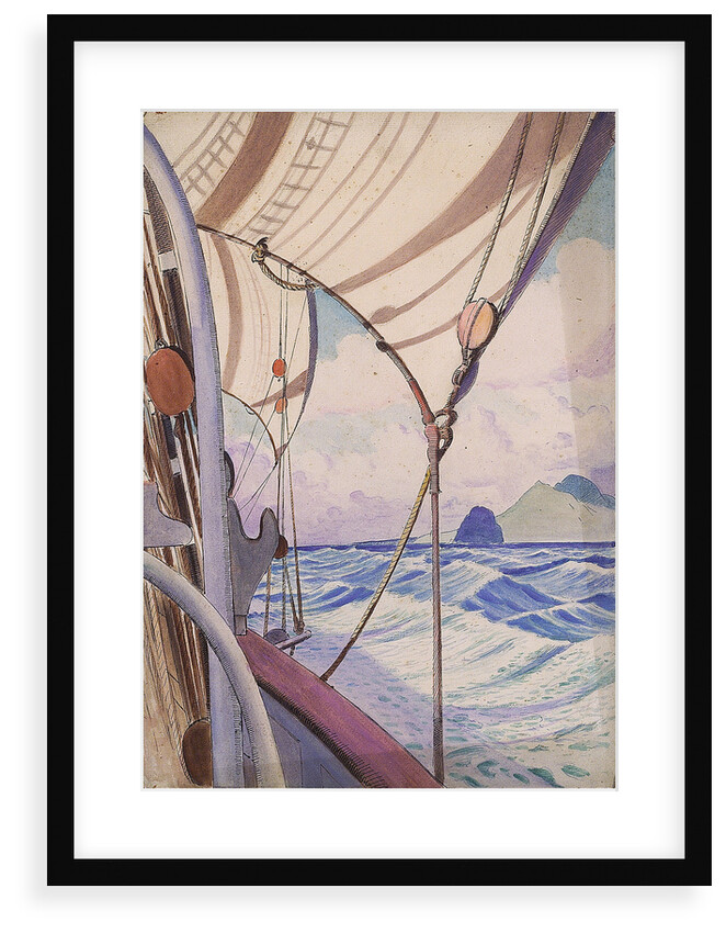 Details of rigging on the Kylemore with island (1) by John Everett