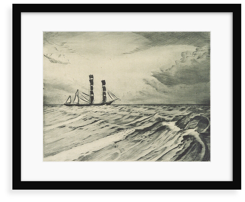 Sailing vessel at sea (1) by John Everett