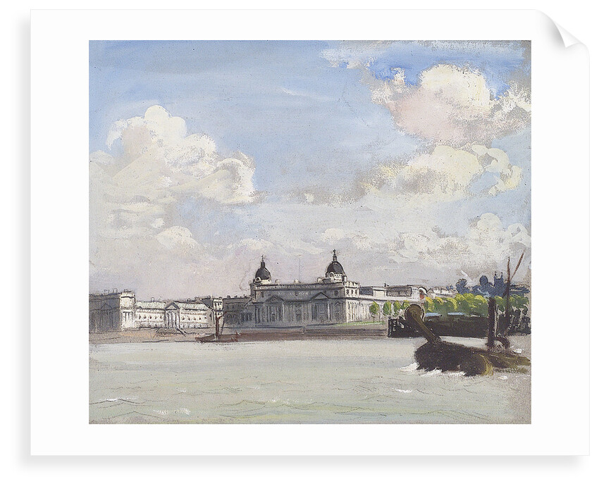 Royal Naval College and Royal Observatory Greenwich viewed from the north by John Everett