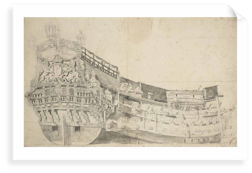 Portrait of the 'Brederode' by Willem van de Velde the Elder