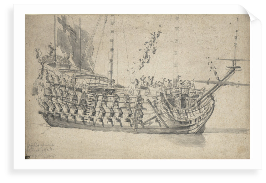 Portrait of the 'Mary' by Willem van de Velde the Elder