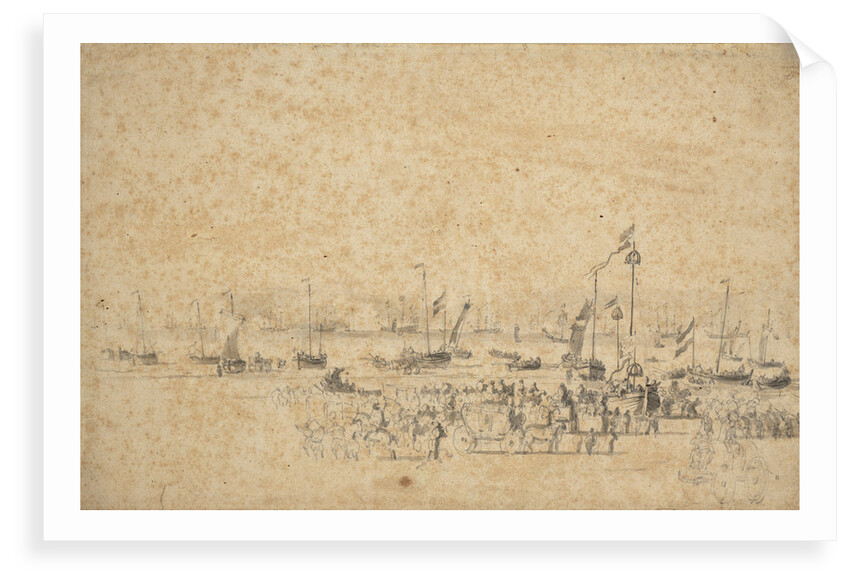 The departure of Charles II from Scheveningen, 23 May 1660 by Willem Van de Velde the Younger