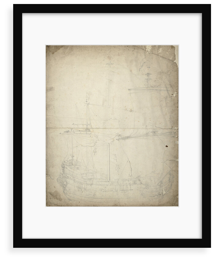 Portrait of a Dutch frigate by Willem van de Velde the Elder