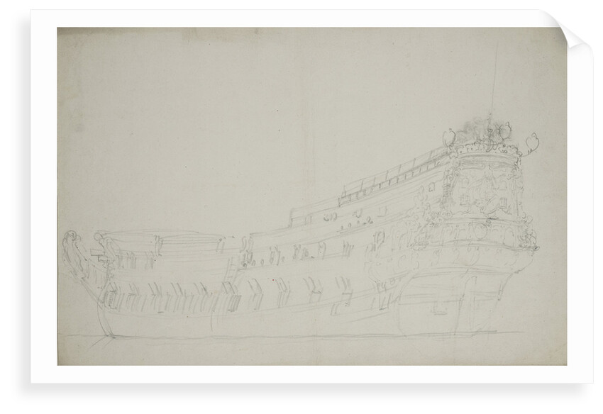 Portrait of a Dutch frigate by Willem van de Velde the Elder