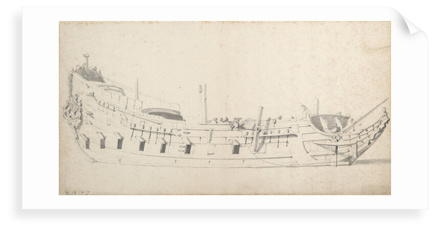 Portrait of a Dutch frigate by Willem Van de Velde the Younger