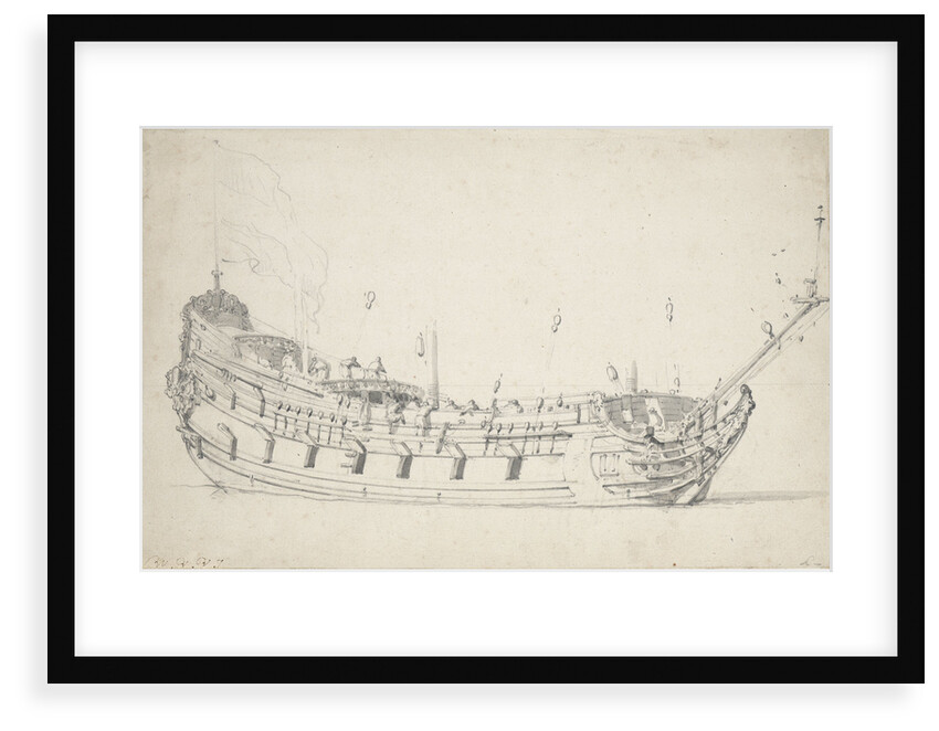 A Dutch frigate by Willem Van de Velde the Younger