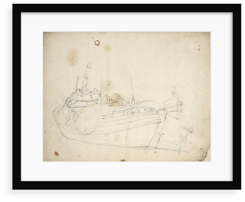 Study of a kaag by Willem Van de Velde the Younger