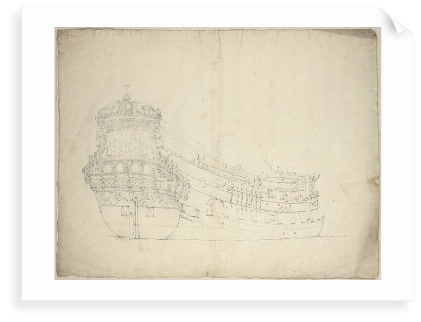 Portrait of the 'Beurs van Amsterdam' by Willem Van de Velde the Younger