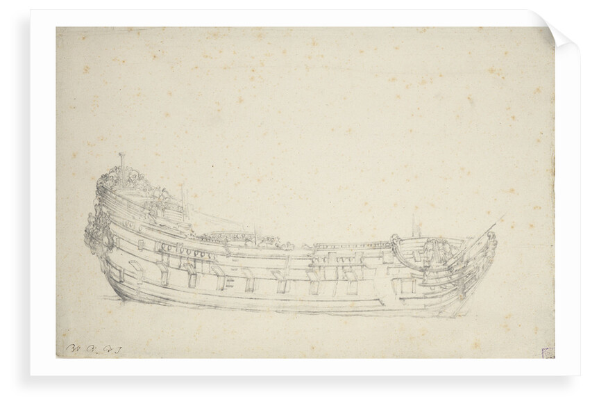 Portrait of a Dutch frigate by Willem Van de Velde the Younger