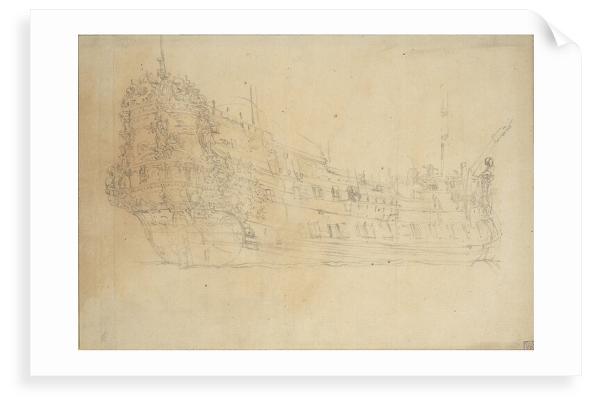 Portrait of the 'Catharina' by Willem van de Velde the Elder