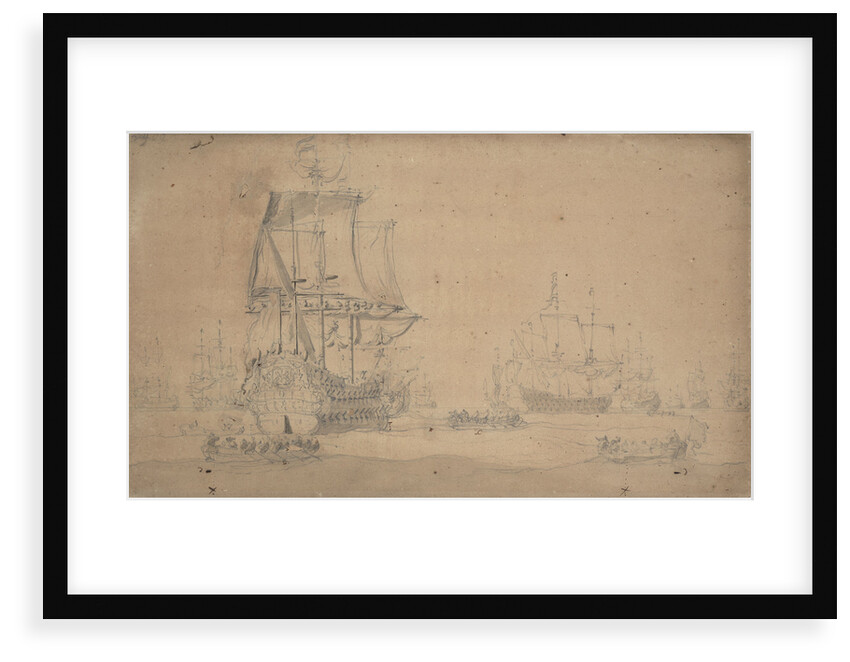The 'Gelderland' and other ships by Willem van de Velde the Elder