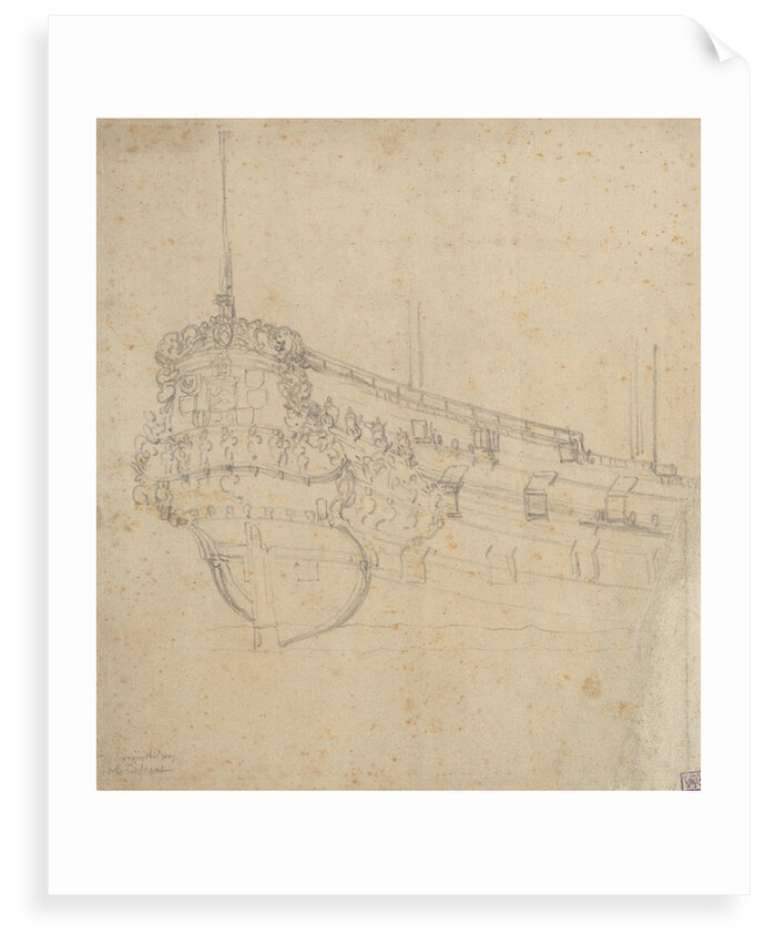 Portrait of the 'Westfriesland'? by Willem van de Velde the Elder