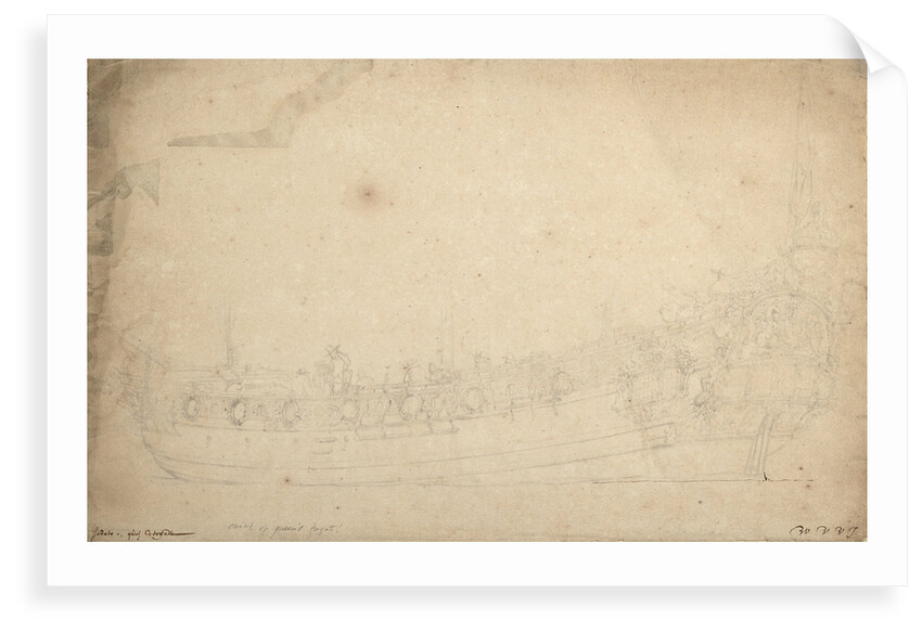 Portrait of the 'Saudadoes' by Willem Van de Velde the Younger
