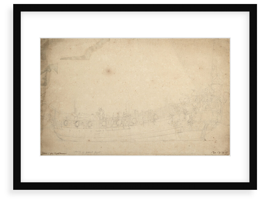 Portrait of the 'Saudadoes' by Willem Van de Velde the Younger