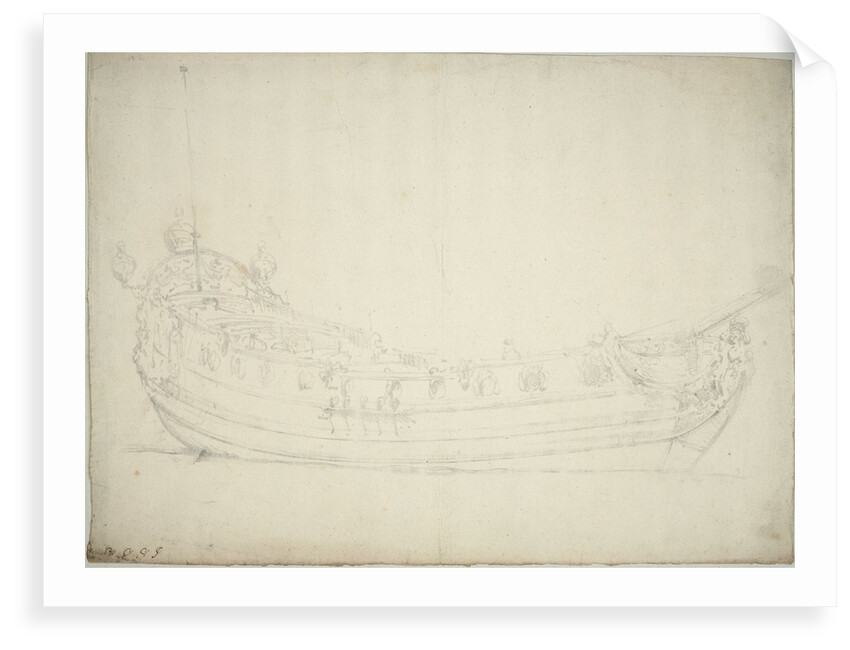 Portrait of the 'Charlotte' by Willem Van de Velde the Younger