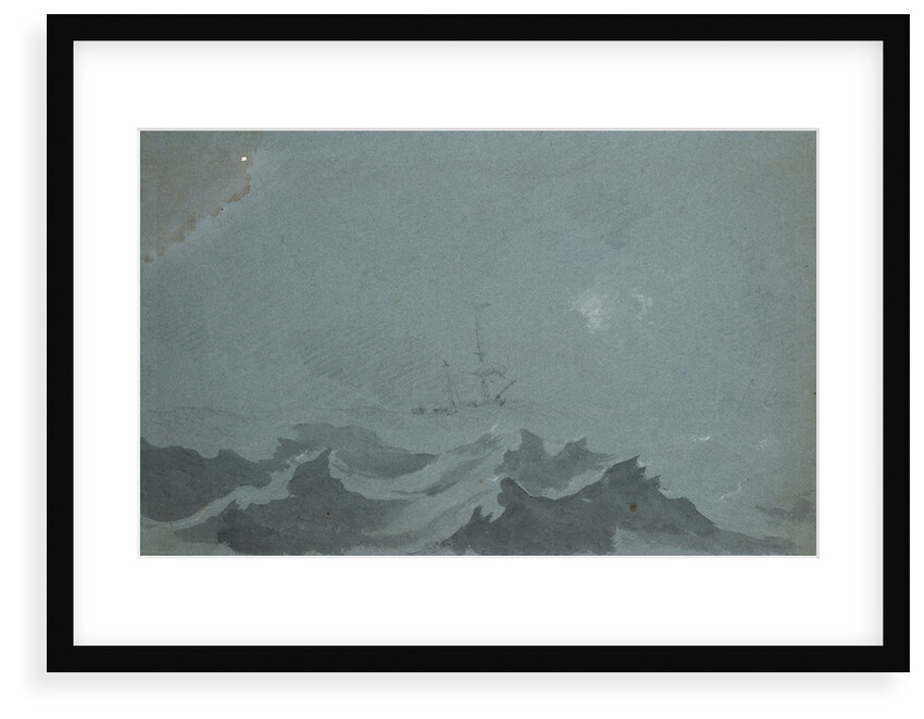 A dismasted ship scudding in a heavy sea by Willem Van de Velde the Younger